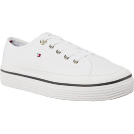Tommy Hilfiger Corporate Flatform Sneaker 100 hvid