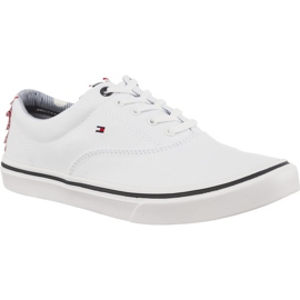 Tommy Hilfiger Tekstil Letvægt Sneaker 100 hvid