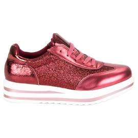 Fama Moderigtige sneakers rød