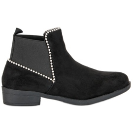 Suede Chelsea støvler sort