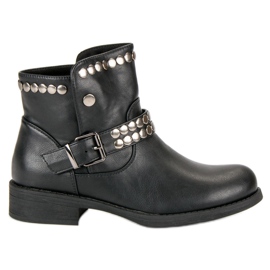 L. Lux. Shoes Rock sorte støvler