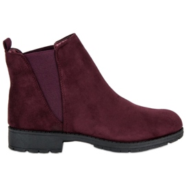 Via Giulia  Suede Jodhpur støvler rød