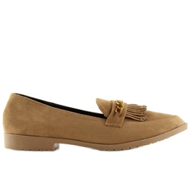 Brune Loafers til kvinder HW308 Camel