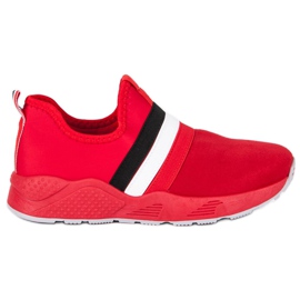 Slip-on røde sneakers