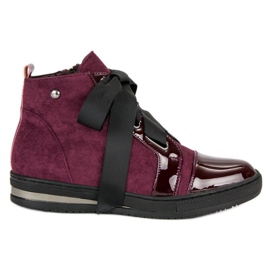 Filippo Stilfulde sneakers over anklen violet rød