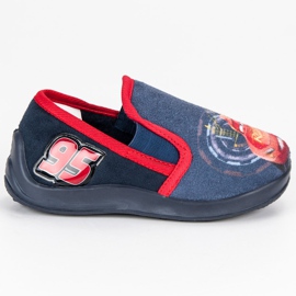 Slip-on bil hjemmesko blå