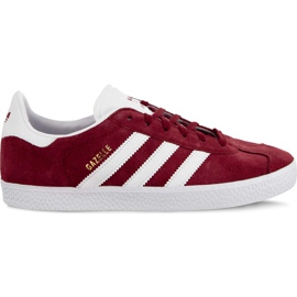 Adidas Gazelle J 874 Collegiate Burgundy Ftwr White Ftwr White rød