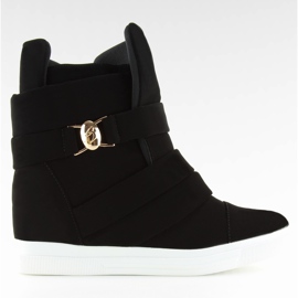 Sorte kvinders sneakers H6507 sort