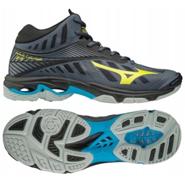 Volleyballsko Mizuno Wave Lighting Z4 Mid M V1GA180547 sort grå