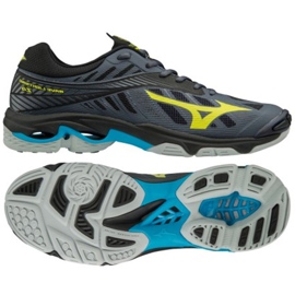 Mizuno Wave Lighting Z4 M V1GA180047 volleyballsko sort grå