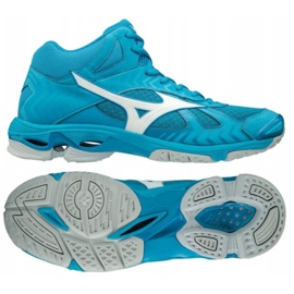 Mizuno Wave Bolt 7 M V1GA186598 volleyballsko blå blå