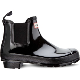 Hunter Kvinder Original Gloss Chelsea Rgl Black sort