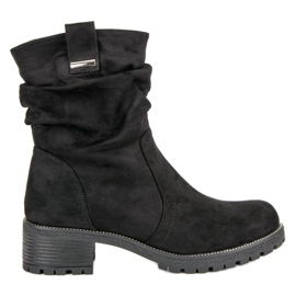 Lucky Shoes Ruskindarbejdere sort