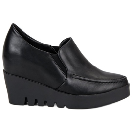 J. Star Elegante Slip-On sko sort