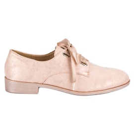Juliet Bundet brogues lyserød