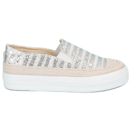 J. Star Sølv Espadrilles grå