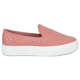 J. Star Lyserøde slip-on sneakers
