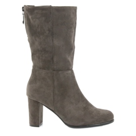 Mørke støvler støvler Coffe Sergio leone beige