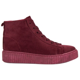 Wilady Sneakers over anklen rød