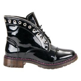 Lucky Shoes Lakerede arbejdere sort