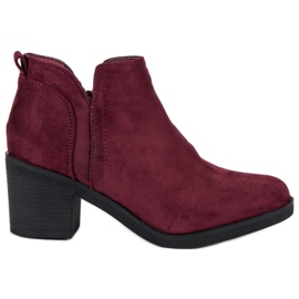 Ideal Shoes Højhælede støvler rød