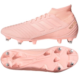 Adidas Predator 18.3 SG M D97850 fodboldstøvler lyserød