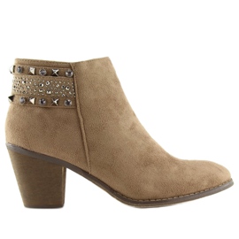 Beige støvler til kvinder L3526 Khaki