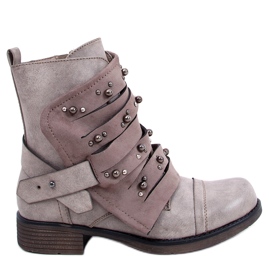 Militære beige støvler 17103-4 Khaki