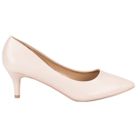 Beige høje hæle