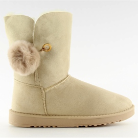 Emusy med pompon beige SP04P beige