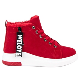 Varme sneakers rød