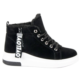 Varme sneakers sort