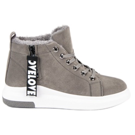 Varme sneakers grå