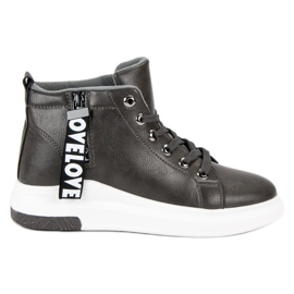Varmt bundet sneakers grå