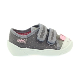 Befado børnesko tøfler sneakers 907P101 grå lyserød