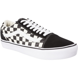 Vans Old Skool Lite 5GX Checkerboard Sort White hvid