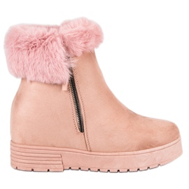 Lucky Shoes Pink ankelstøvler lyserød