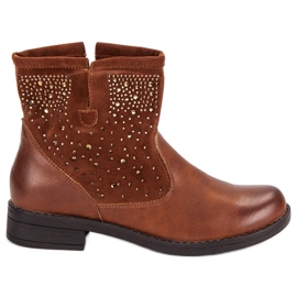 Mannika Brune slip-on støvler