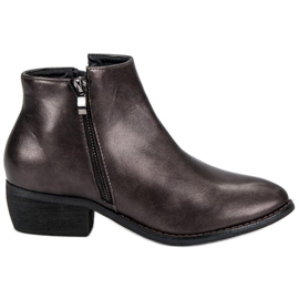 Sweet Shoes Moderigtige damestøvler grå