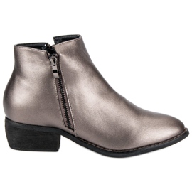 Sweet Shoes Moderigtige damestøvler grå