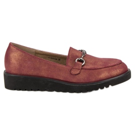 Kylie Stilfulde loafers rød