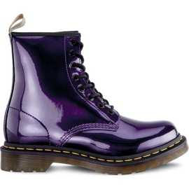 Dr. Martens Vegan 1460 Krom Mørk Lilla Krom Maling Metallisk violet