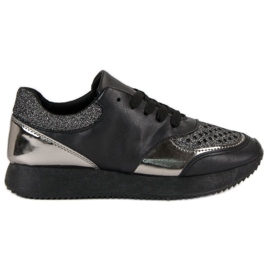 Moderigtige sneakers sort