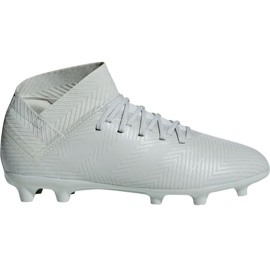 Adidas Nemeziz 18.3 Fg Jr DB2353 fodboldstøvler hvid hvid