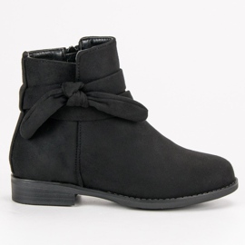 Suede VINCEZA støvler sort