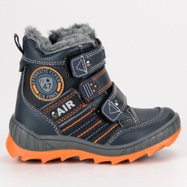 American Club Varm American Velvet Boots marine blå