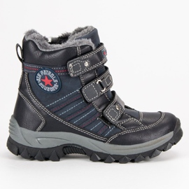 American Club Winter Fodtøj American Velcro blå