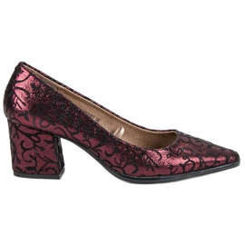 Kylie Elegante Burgundy pumper rød