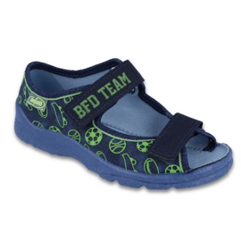 Befado børnesko 969Y124 grøn marine blå