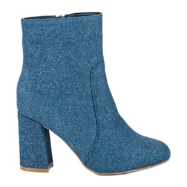 Moderigtige denim støvler blå